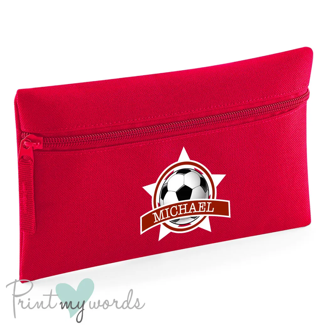 Children's Personalised Football Pencil Case