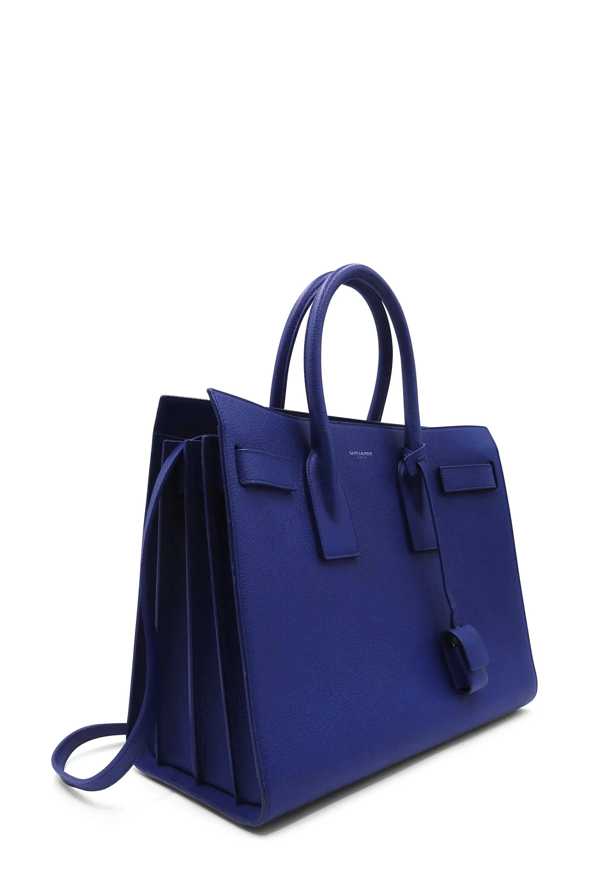 Classic Small Sac De Jour Blue With Silver Hardware