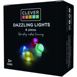 Cleverclixx Multicolor Balls Pack Dazzling Lights 4 pieces