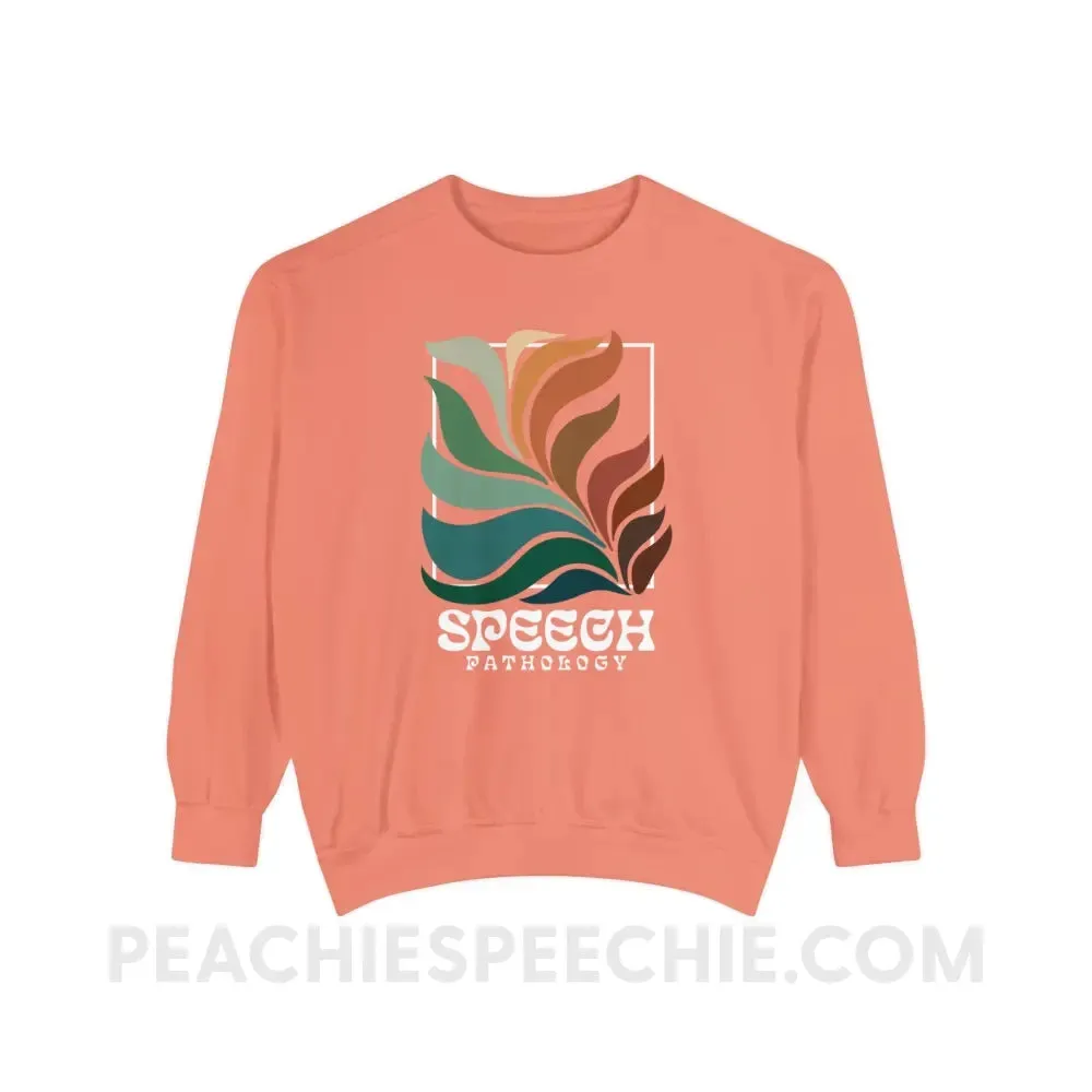 Colorful Bloom Speech Pathology Comfort Colors Crewneck