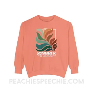 Colorful Bloom Speech Pathology Comfort Colors Crewneck