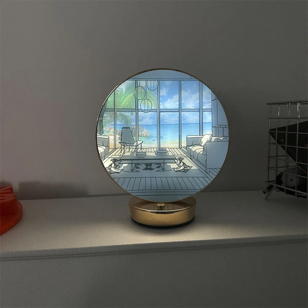 Creative Artistic Orb Painting Table Lamp