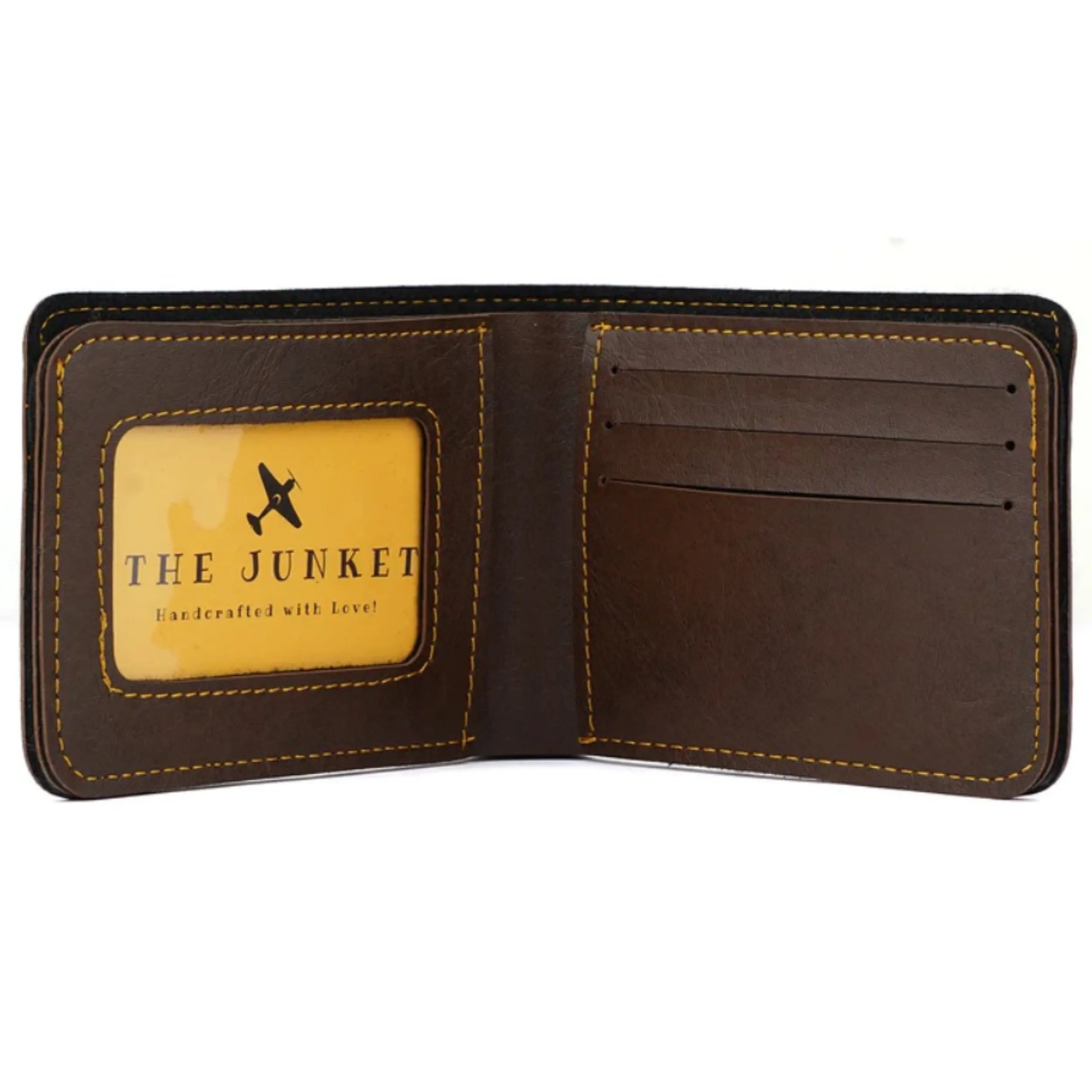 Customized Dark Brown Mens Wallet with Free Charm