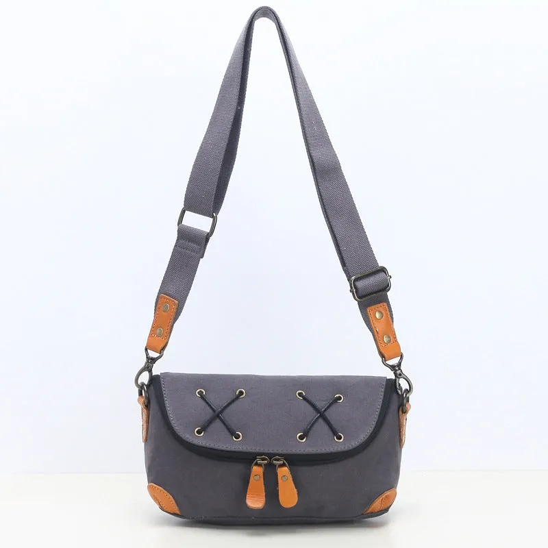 Cute Womens Canvas Shoulder Bags Canvas Crossbody Bag For Ladies