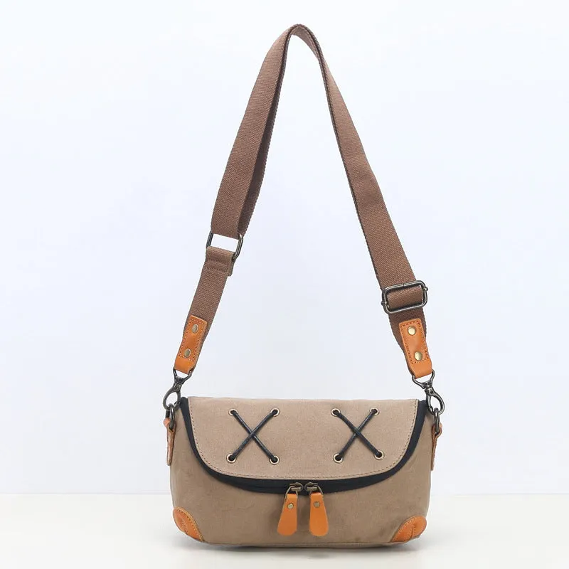 Cute Womens Canvas Shoulder Bags Canvas Crossbody Bag For Ladies