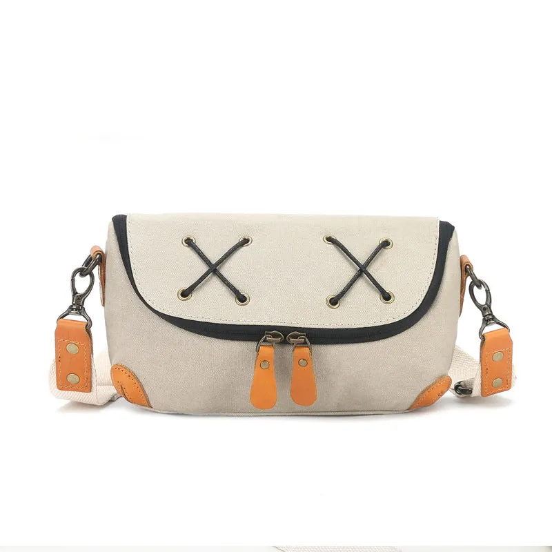 Cute Womens Canvas Shoulder Bags Canvas Crossbody Bag For Ladies