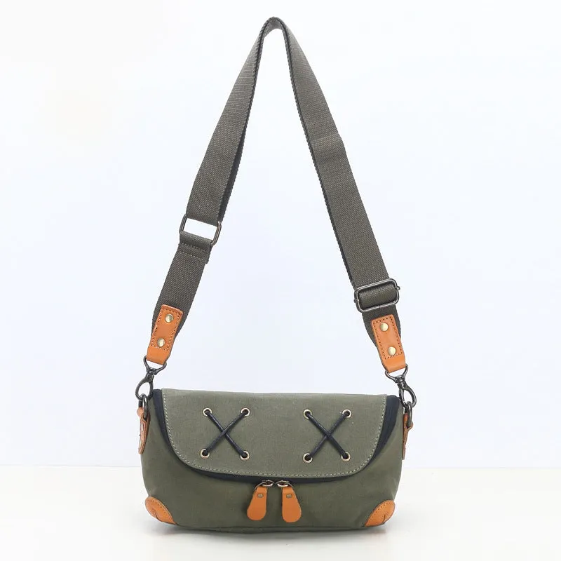 Cute Womens Canvas Shoulder Bags Canvas Crossbody Bag For Ladies