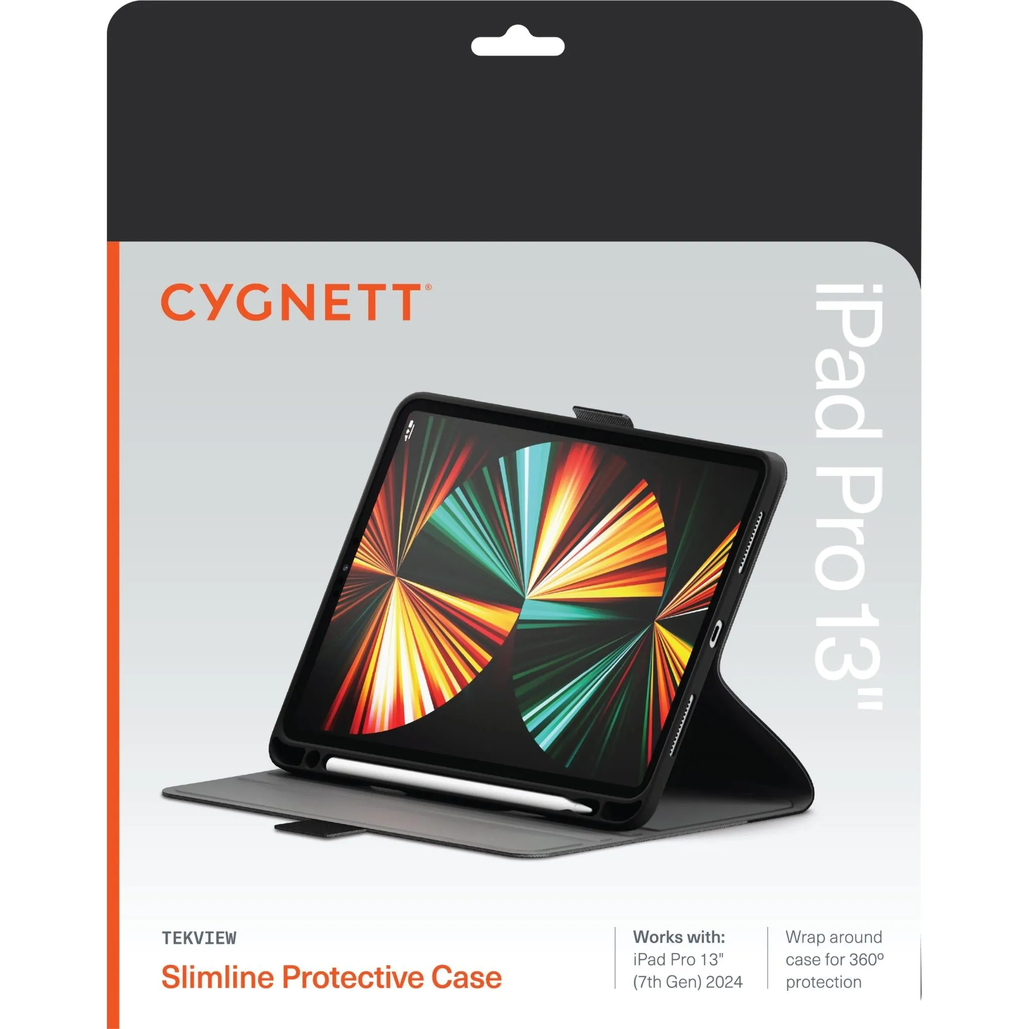 Cygnett TekView Case for iPad Pro 13" M4 (Black)