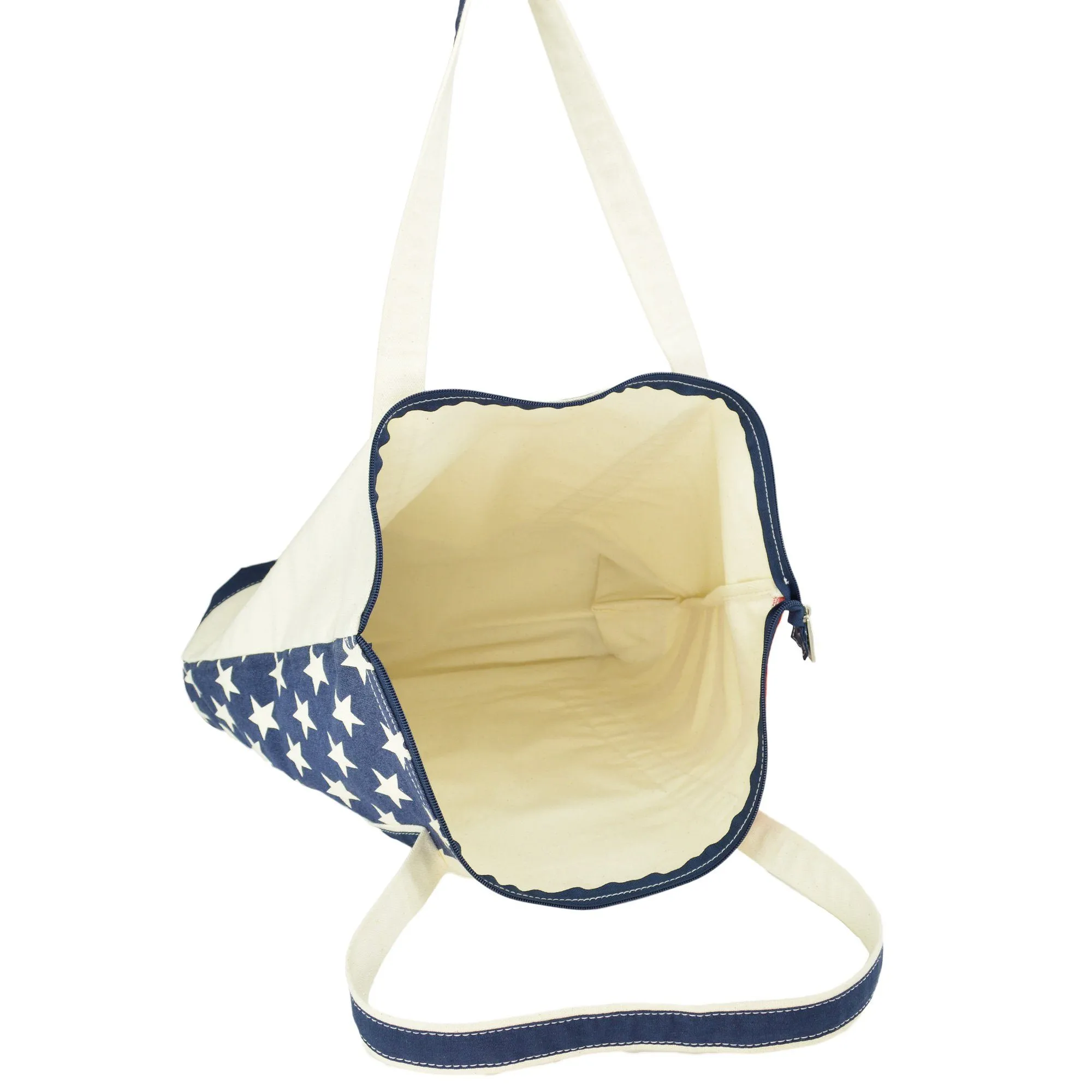 Dalix Stars and Stripes Tote Bag