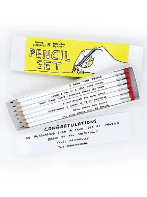 David Shrigley: Pencil Box Set Yellow