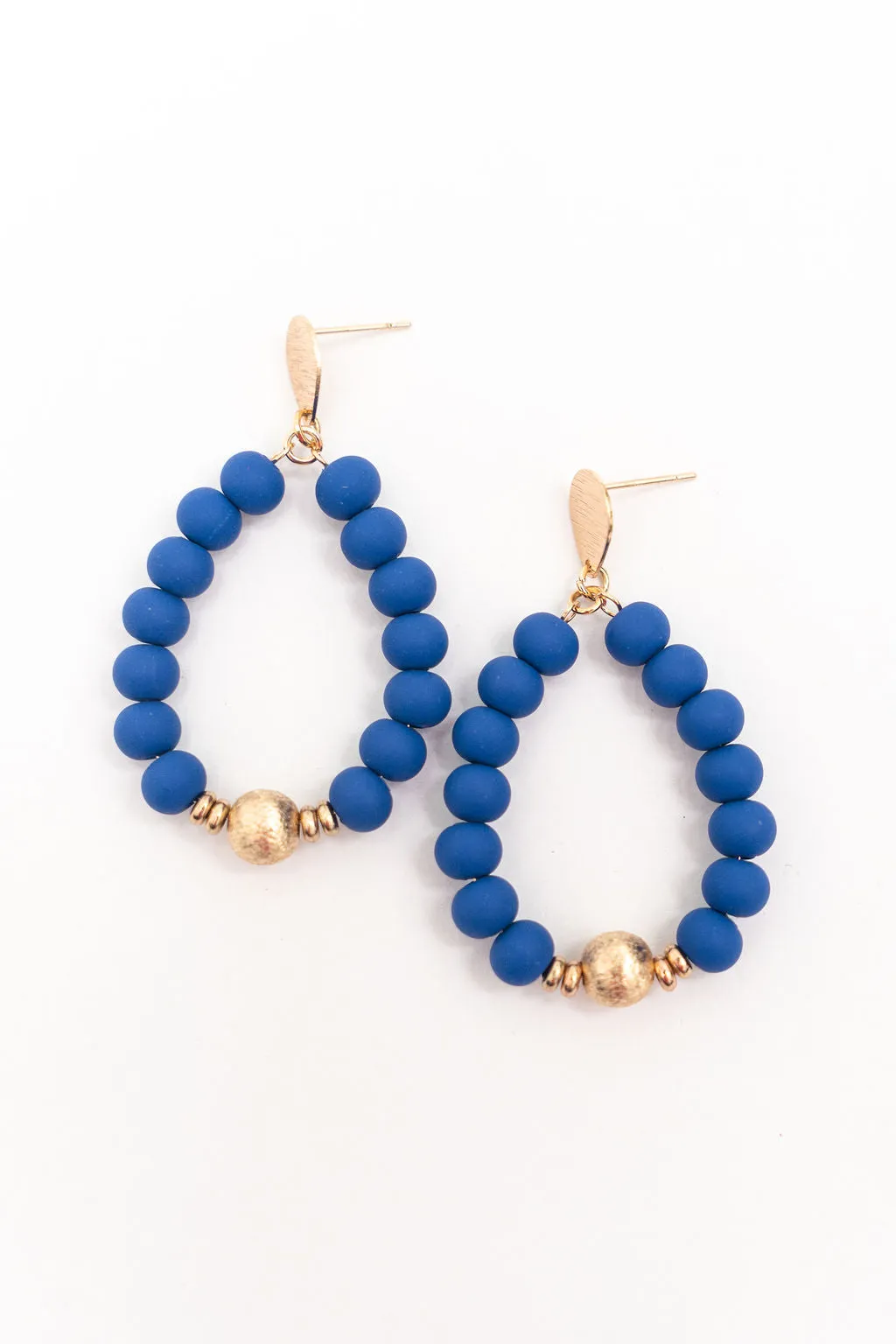 Dazzling Beaded Hoop Earrings