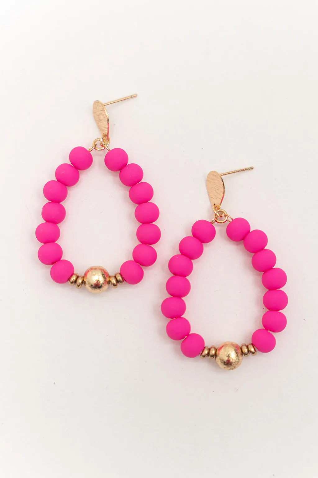 Dazzling Beaded Hoop Earrings