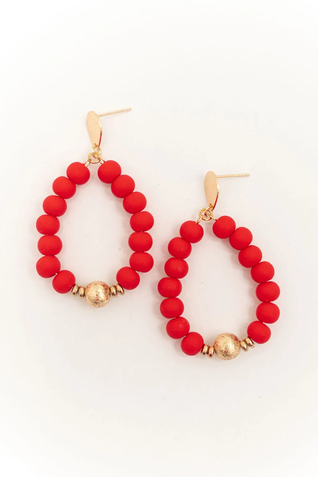 Dazzling Beaded Hoop Earrings