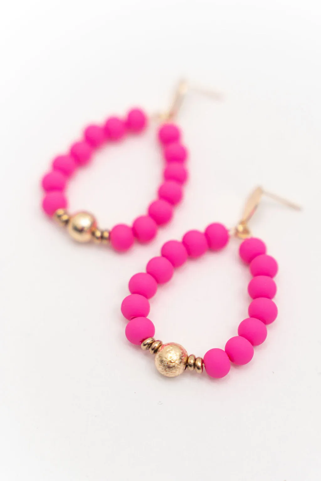 Dazzling Beaded Hoop Earrings