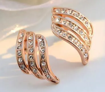 Dazzling Diamond Hoop Stud Earrings