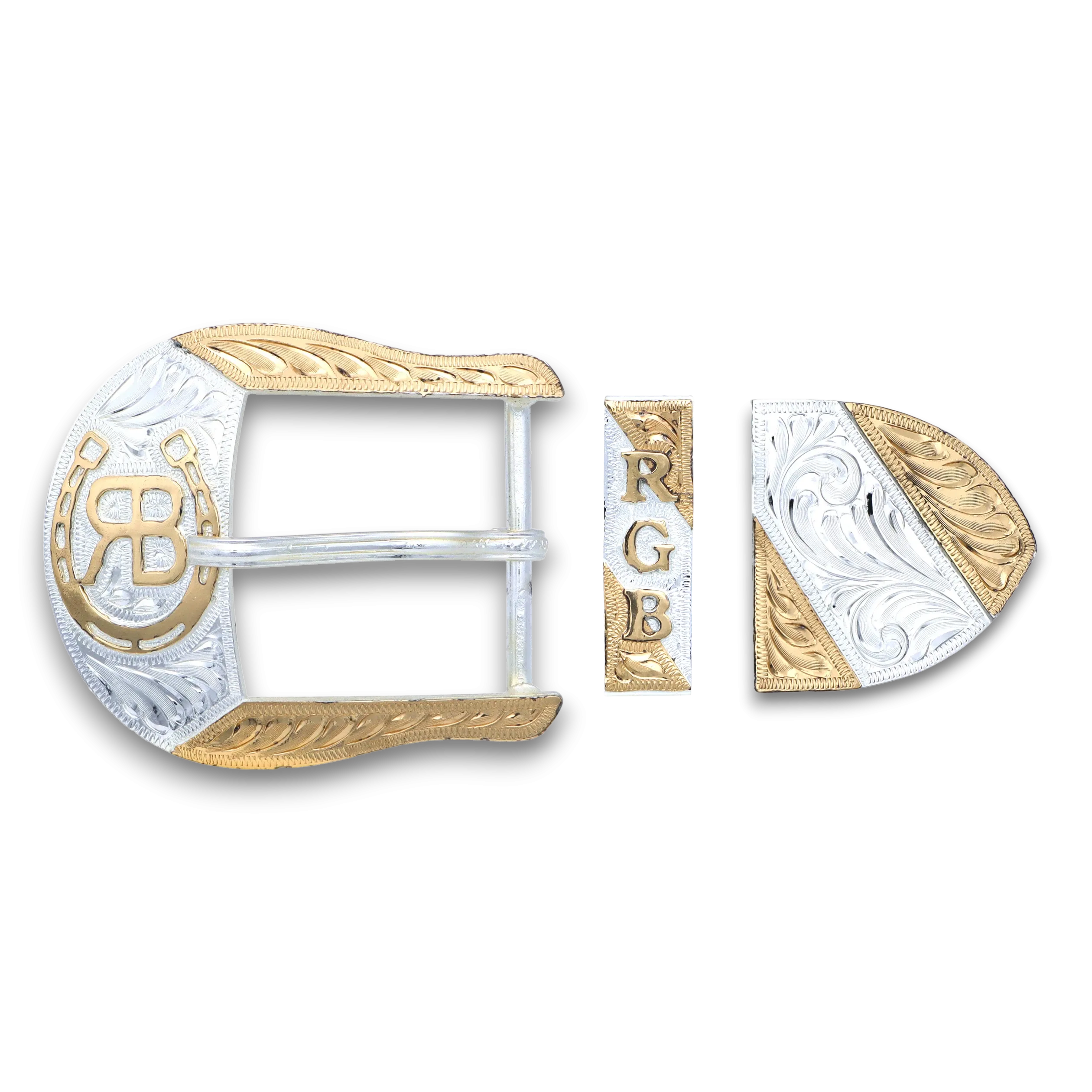 Dazzling Duo Custom Buckle