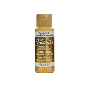 DecoArt Metallic Acrylic Paint Splendid Gold DA263 2oz