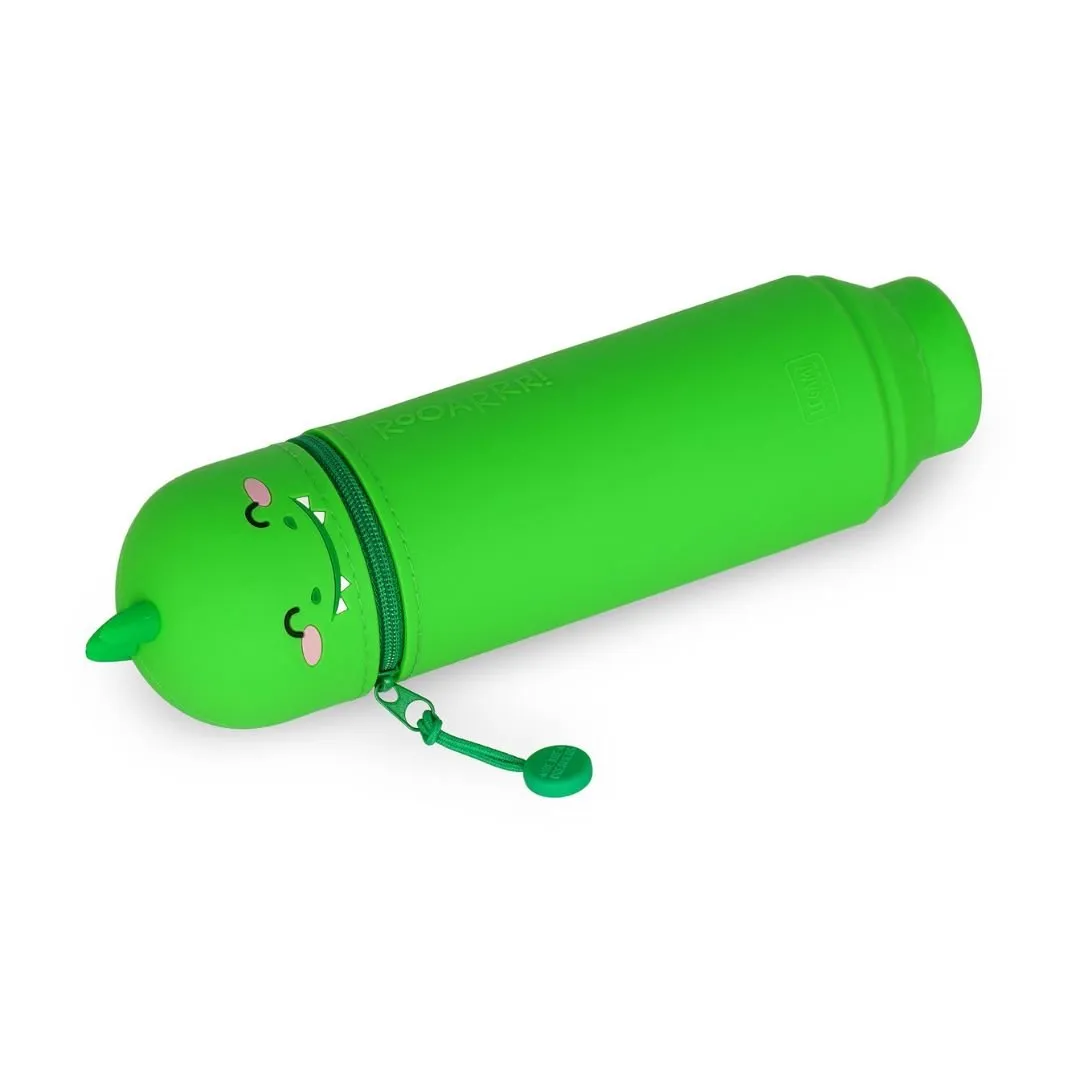 Dino 2 in 1 Silicone Pencil Case