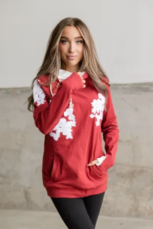 DoubleHood™ Sweatshirt - Charming Cherry