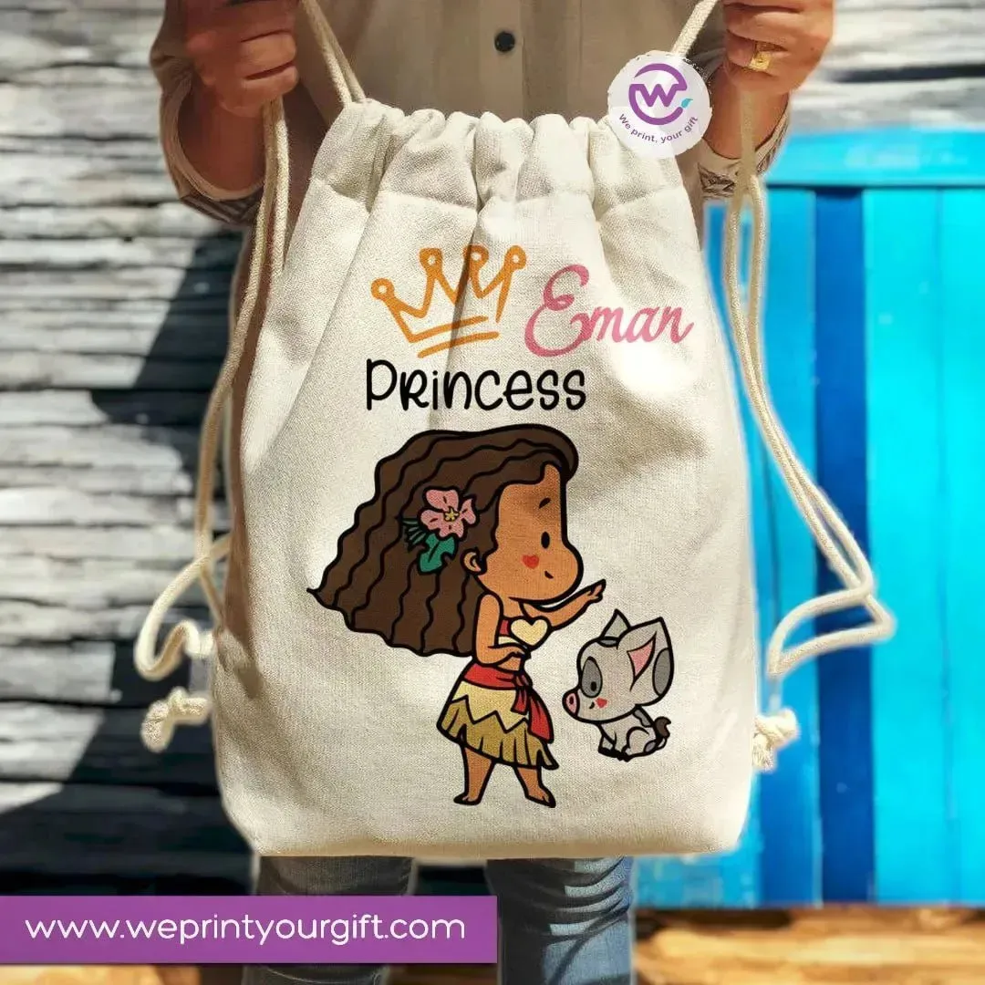 Drawstring Bag -princess