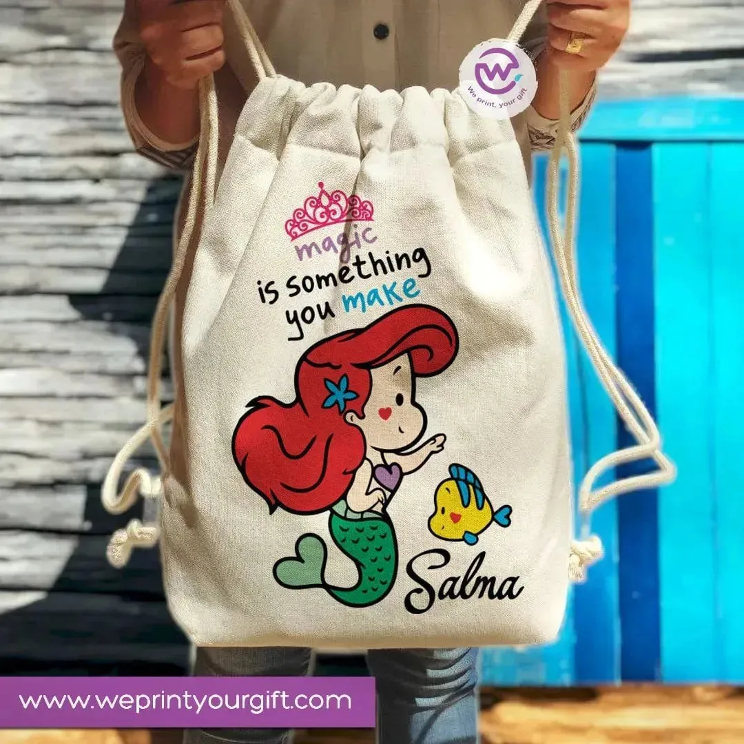 Drawstring Bag -princess