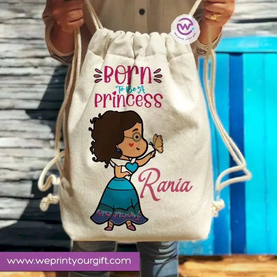 Drawstring Bag -princess