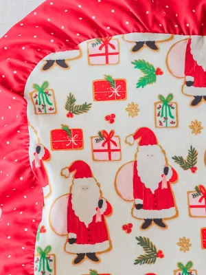 Dreamer Ruffled Blanket - Santa Claus Comes Tonight