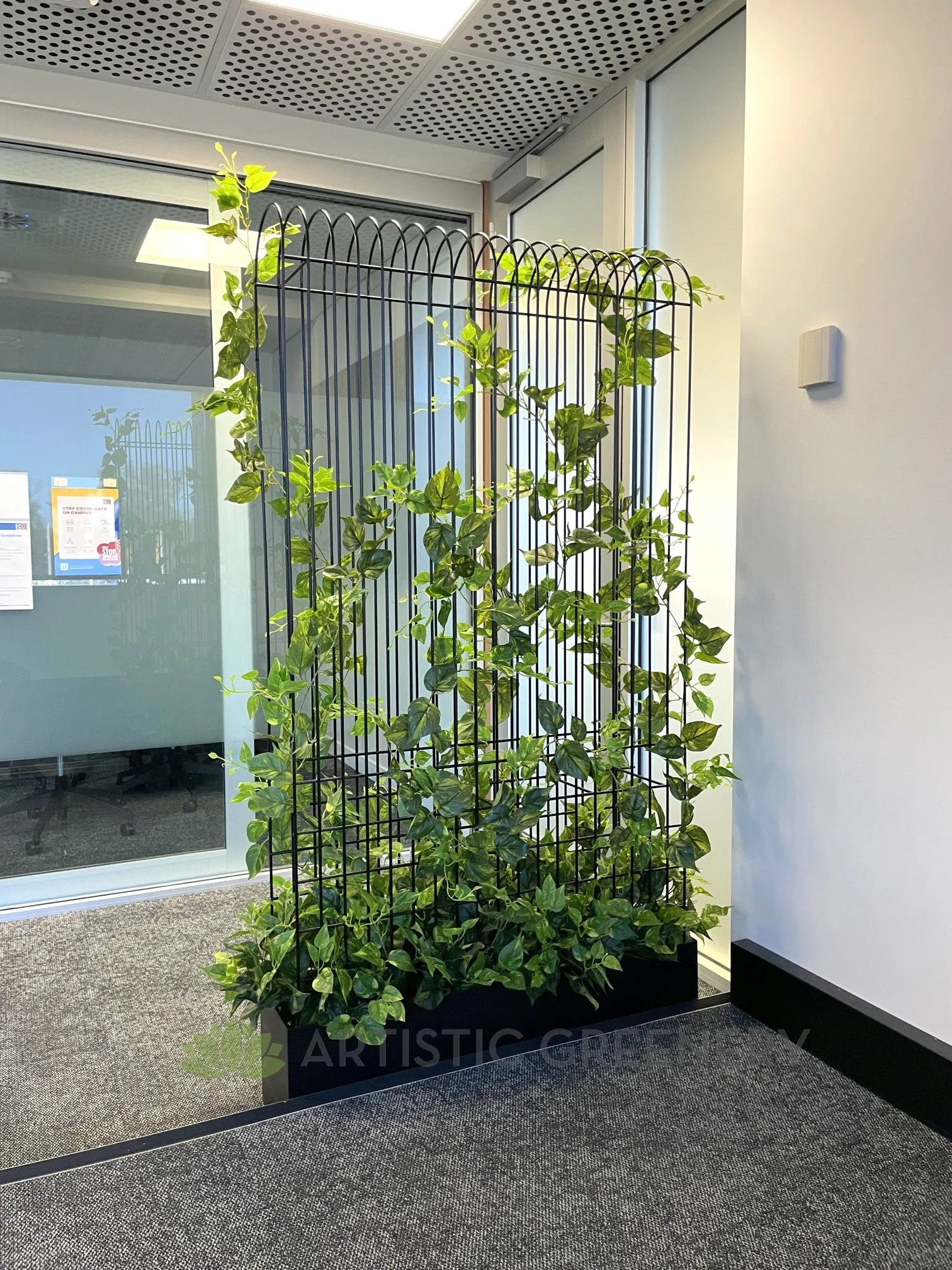 Edith Cowan University (ECU) Joondalup & Mt Lawley Campus - Artificial Climbing Plants for Planters / Potted Plants