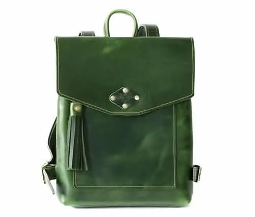 Elegant Customizable Leather Rucksack