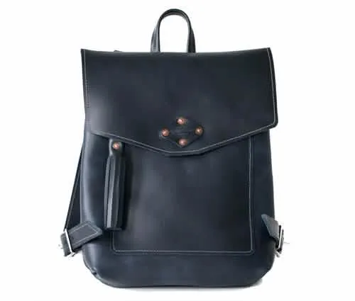 Elegant Customizable Leather Rucksack