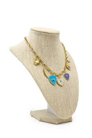 Enchanted Blue Night Charming Necklace