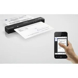 Epson WorkForce ES-60W Sheetfed Scanner - 600 dpi Optical - 48-bit Color - 16-bit Grayscale - 10 ppm (Mono) - 10 ppm (Color) - USB