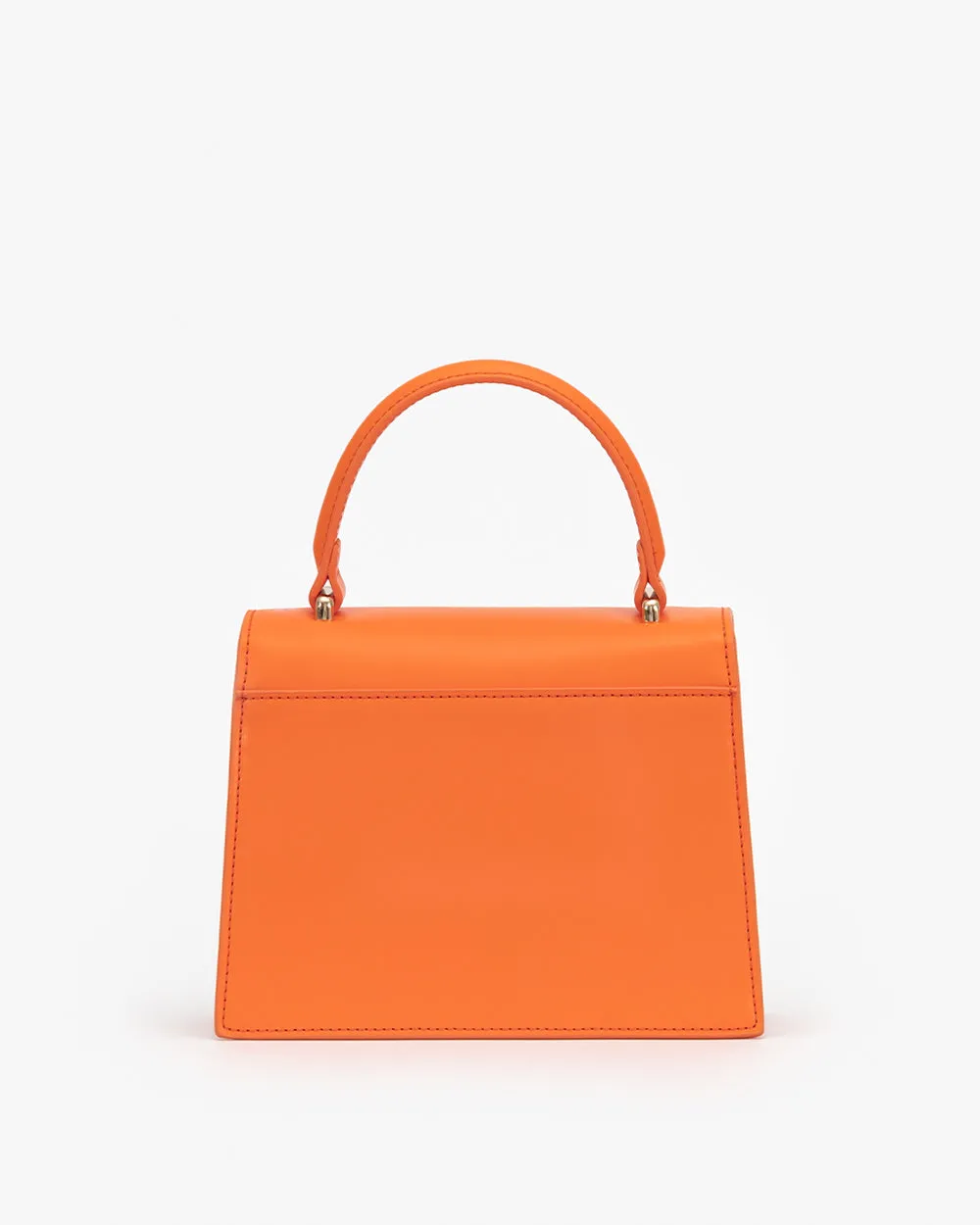 Evening Bag in Orange with Personalised Hardware