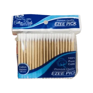 EZEE PICK WOODEN COTTON BUDS 100PCS