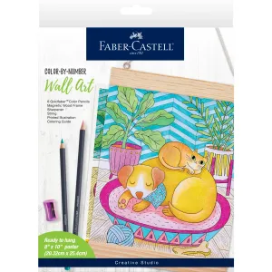 Faber-Castell Color by Number for Adults Wall Art: Pet Parents