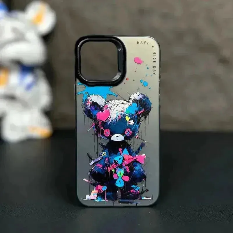 Fashion Graffiti Animal Print Case (For iPhones)