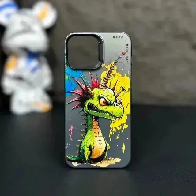 Fashion Graffiti Animal Print Case (For iPhones)