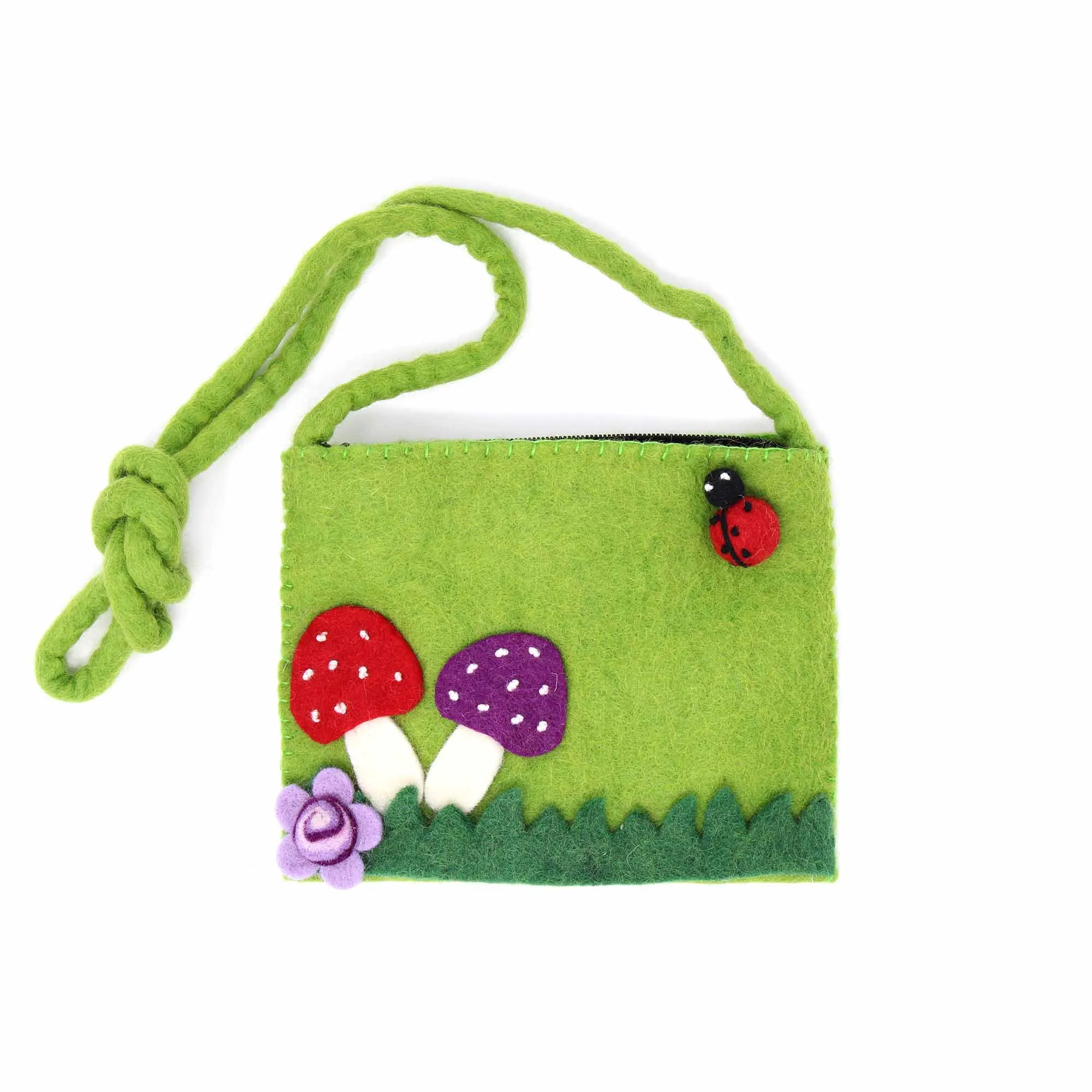 Felt Shoulder Bag - Mushroom