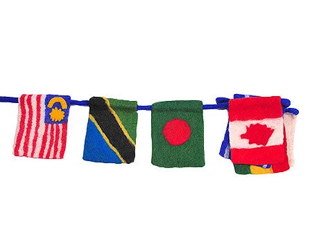 Felt Travel Flags