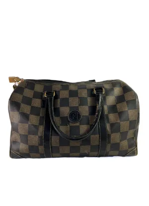 Fendi check vintage oversized doctor bag