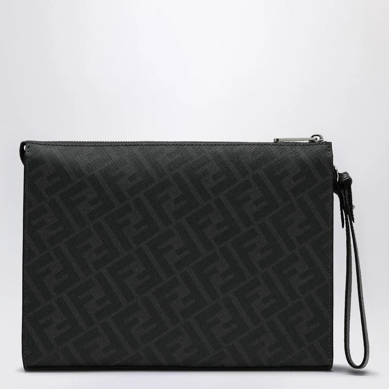 FENDI Diagonal Pouch Handbag in Canvas