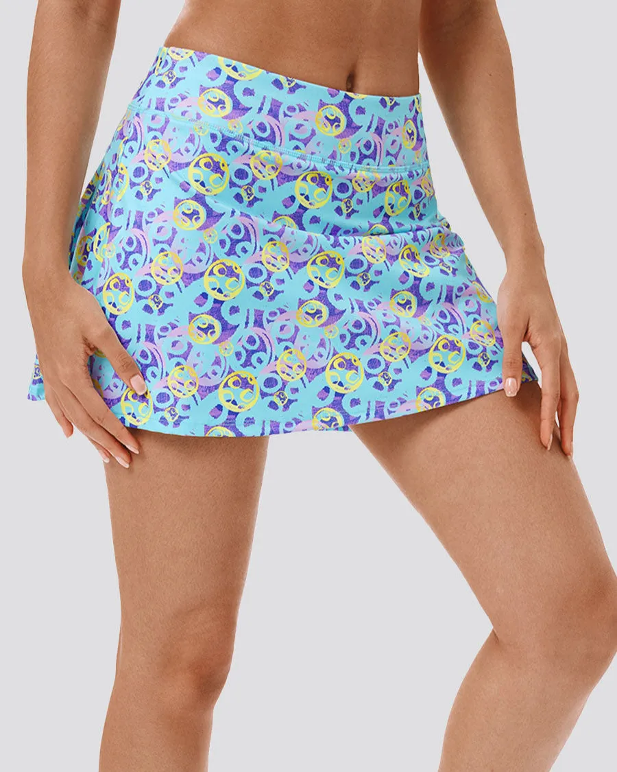 FlexFit Artistic Print Tennis Skirt