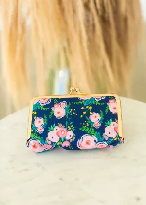 Floral Snap Shut Pill Case