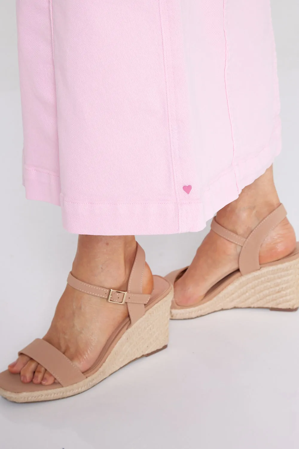 Florence Button Thru Skirt - Splendid Pink