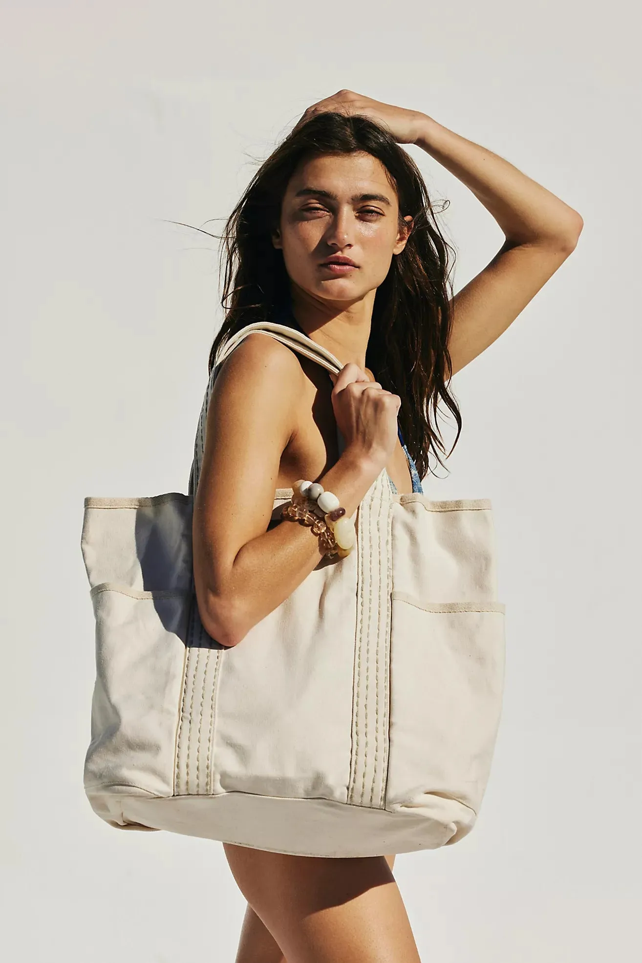 FREE PEOPLE Caravan canvas tote bag