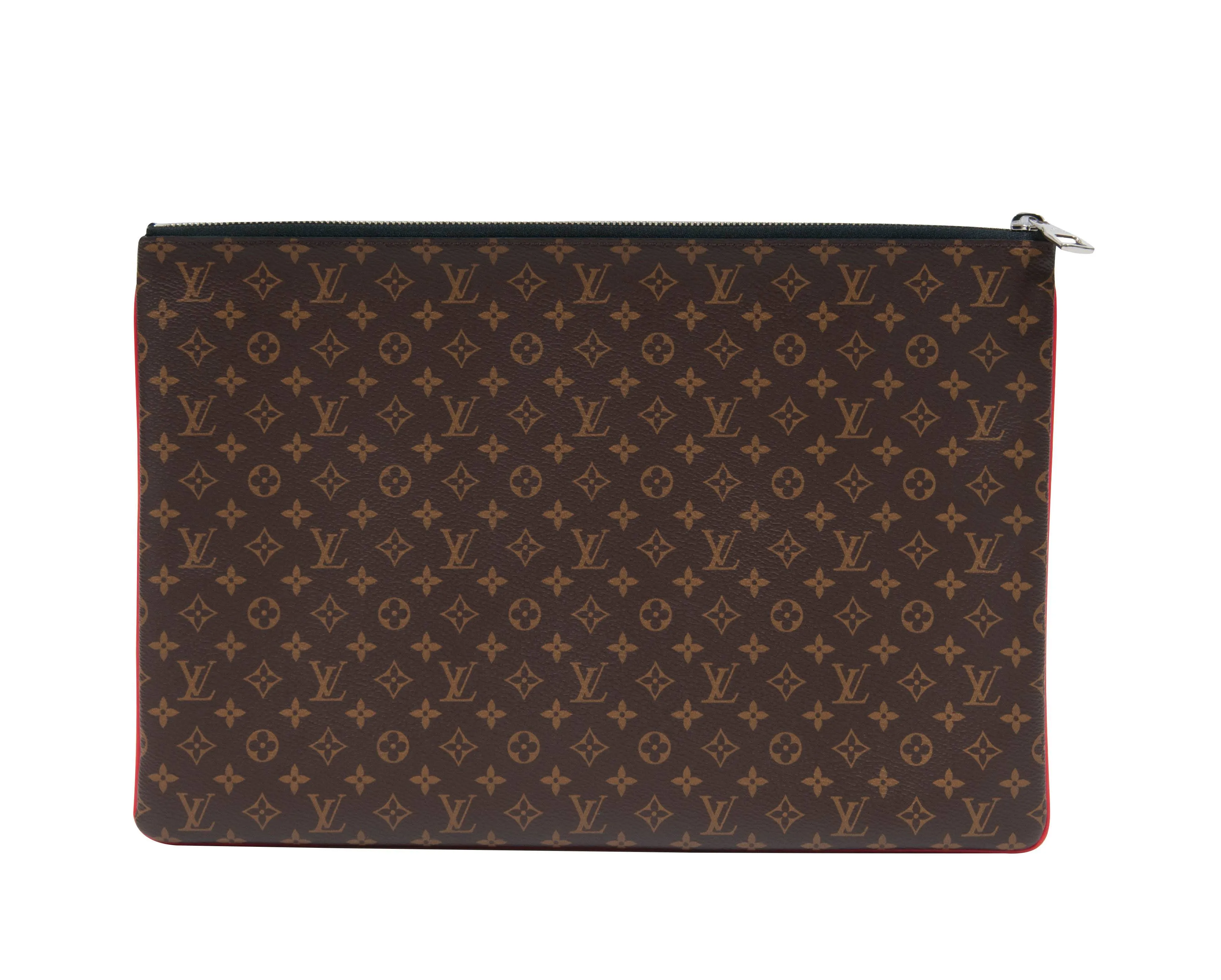 FW20 Pochette A4 Multipocket Brown Monogram Pouch Portfolio M69690