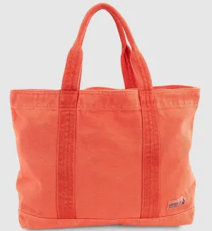 Garment Dyed Canvas Tote Bag in Coral by Johnnie-O