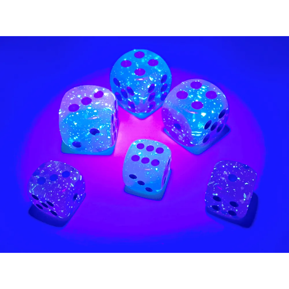 Gemini 12mm d6 Gel Green-Pink/blue Luminary Dice Block (36 dice)