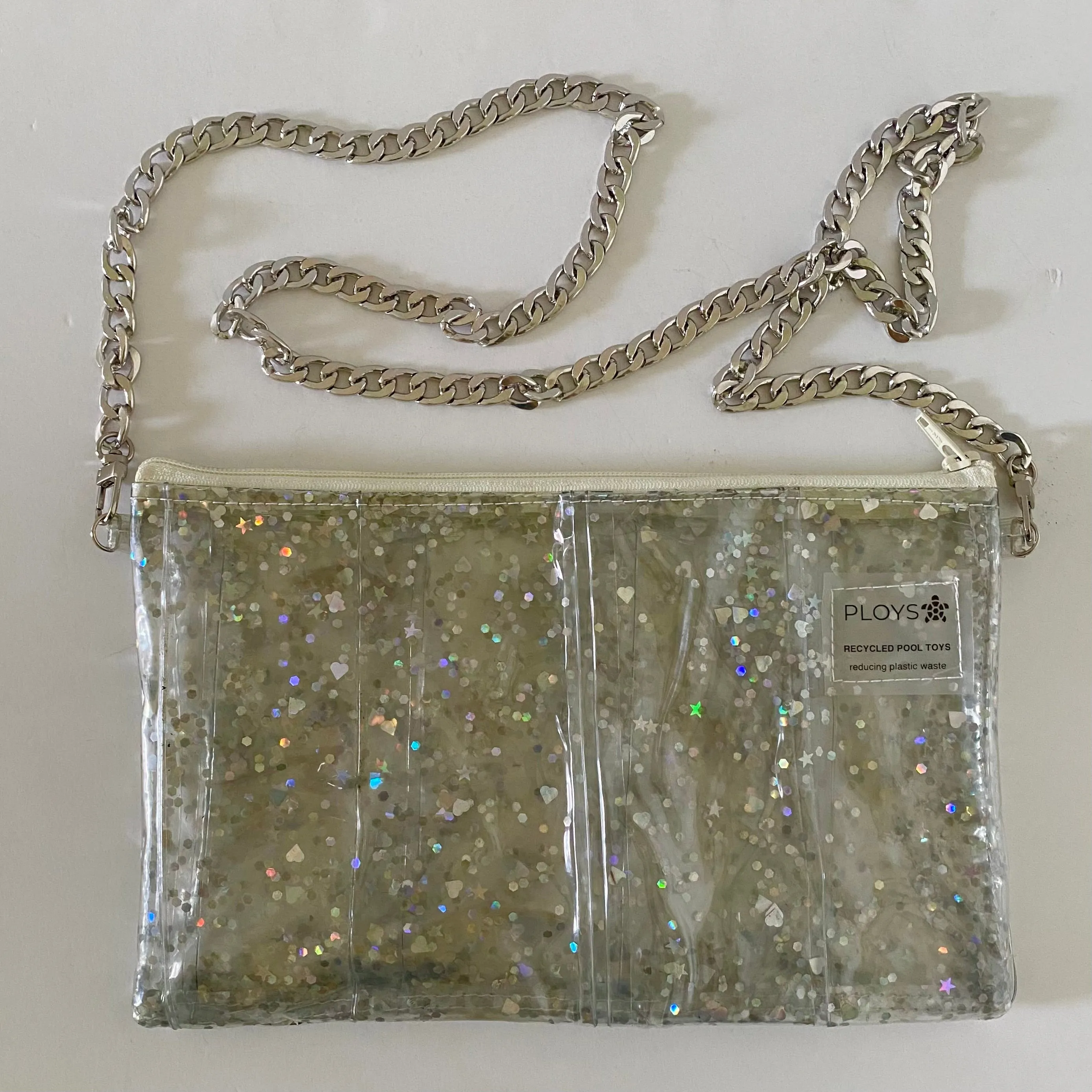 Glitter Purses, Evening Purse, Clutch bag - recycled inflatables