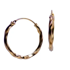 Gold Slow Twist Hoop Earrings